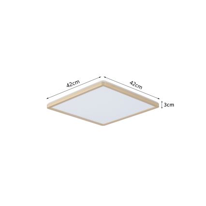 Brilagi - LED fürdőszobai lámpatest ultravékony LED/24W/230V 42x42 cm aranyszínű IP54