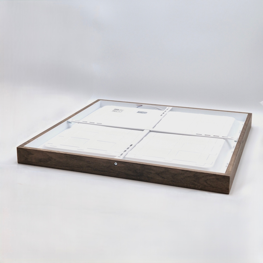 Brilagi - LED fürdőszobai mennyezeti lámpa WOODY FRAME LED/40W/230V 60x60 cm IP44 tölgy dió