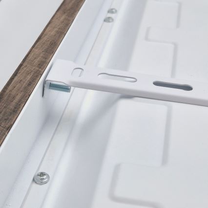 Brilagi - LED fürdőszobai mennyezeti lámpa WOODY FRAME LED/40W/230V 60x60 cm IP44 tölgy dió