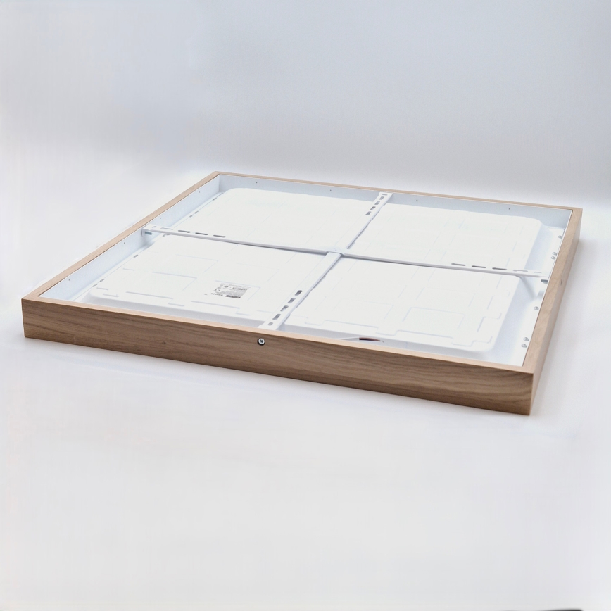 Brilagi - LED fürdőszobai mennyezeti lámpatest WOODY FRAME LED/40W/230V 60x60 cm IP44 tölgy