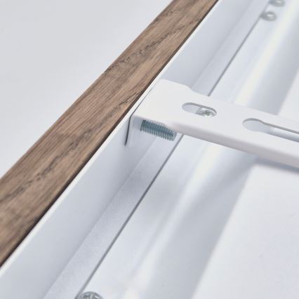 Brilagi - LED fürdőszobai mennyezeti lámpatest WOODY FRAME LED/50W/230V 120x30 cm IP44 tölgy dió