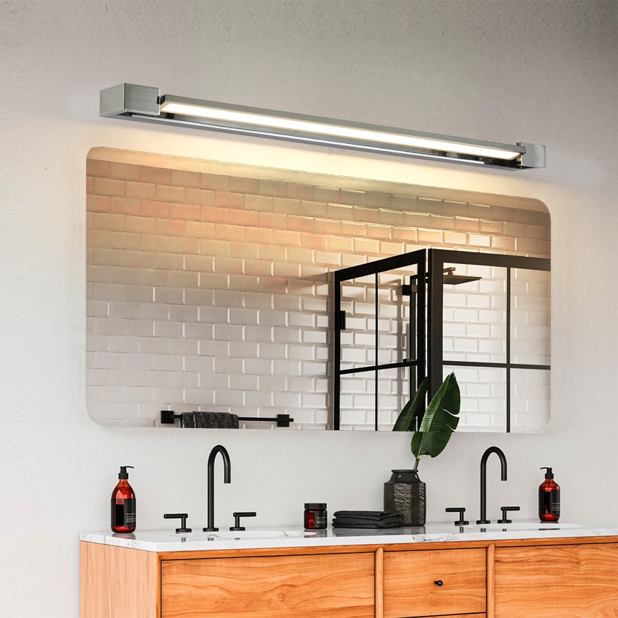 Brilagi - LED fürdőszobai tükörvilágítás AQUA LINE LED/24W/230V 90 cm IP44 fényes króm CRI 90