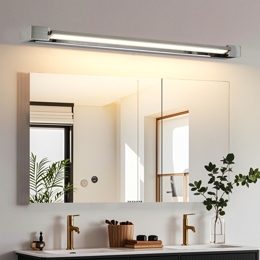 Brilagi - LED fürdőszobai tükörvilágítás AQUA LINE LED/24W/230V 90 cm IP44 fényes króm CRI 90