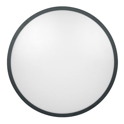 Brilagi - LED fürdőszobai mennyezeti lámpa érzékelővel ZENNA LED/18W/230V átm. 29,5 cm IP44 antracit + távirányító