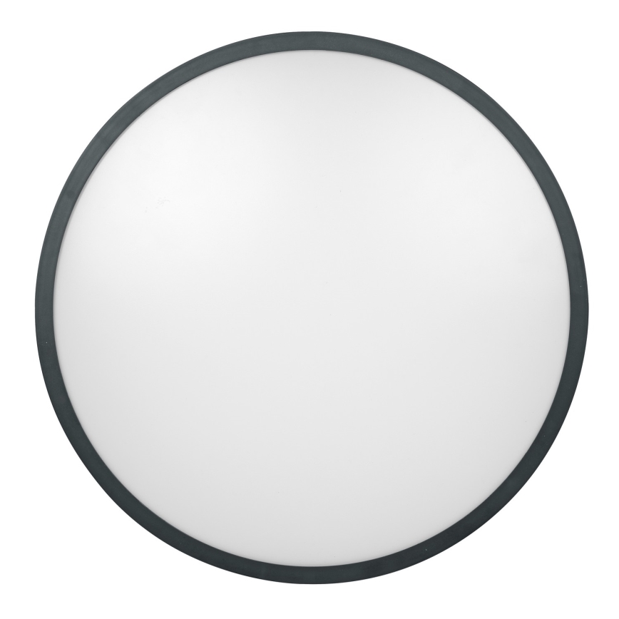 Brilagi - LED fürdőszobai mennyezeti lámpa érzékelővel ZENNA LED/18W/230V átm. 29,5 cm IP44 antracit + távirányító