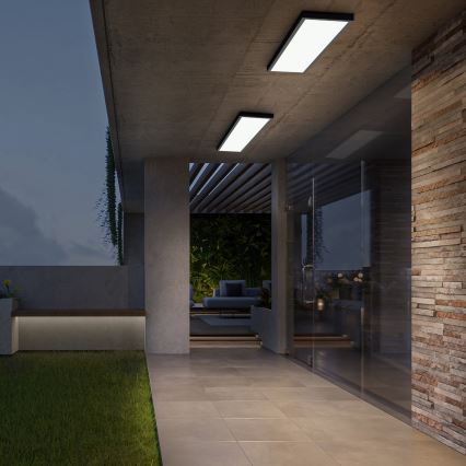 Brilagi- LED Fürdőszobai mennyezeti lámpa FRAME LED/40W/230V 120x30 cm IP44 fekete