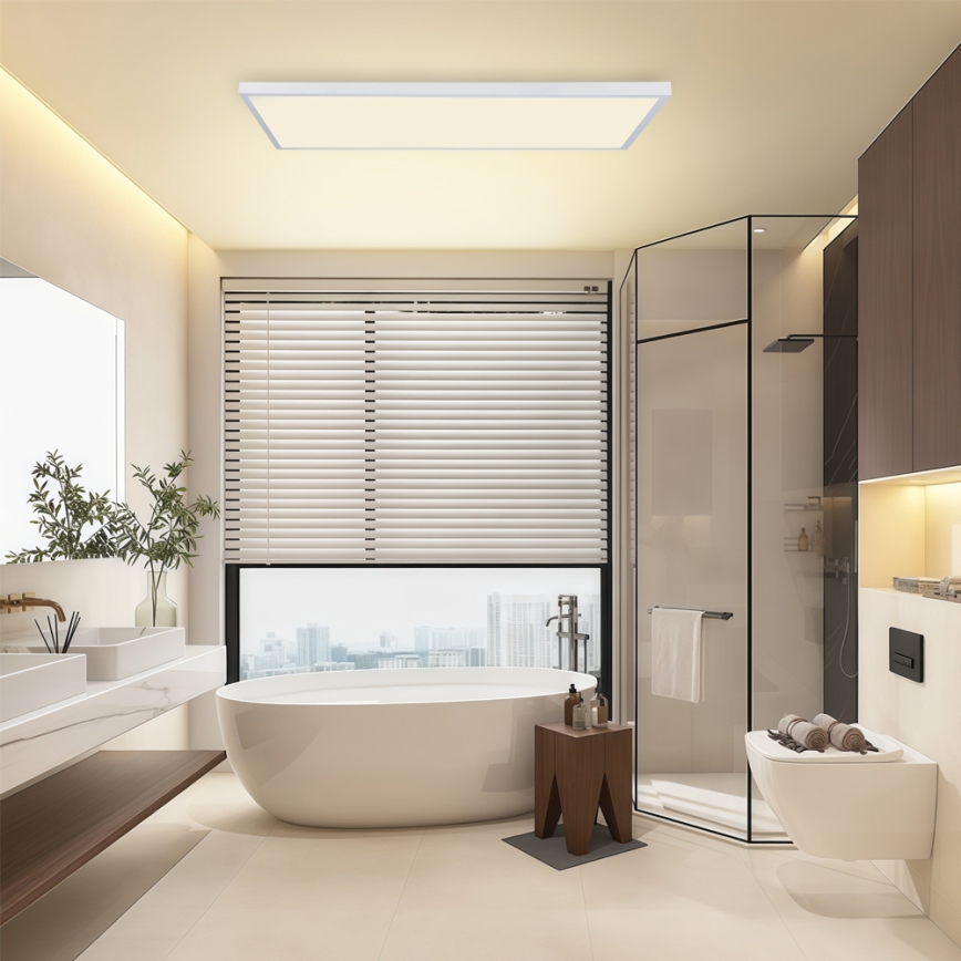 Brilagi - LED fürdőszobai mennyezeti lámpa FRAME LED/96W/230V 120x60 cm 3000/4000/6000K IP44 fehér