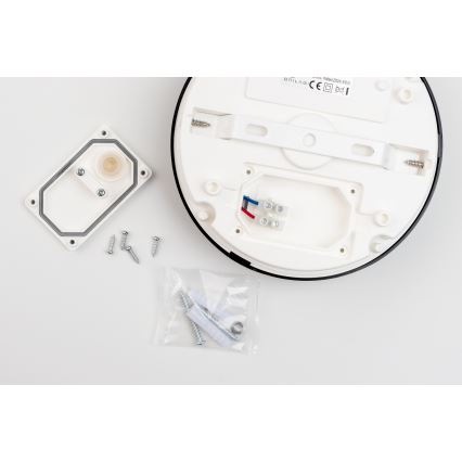 Brilagi - LED Fürdőszobai mennyezeti lámpa PERA LED/24W/230V átm. 28 cm IP65 fekete