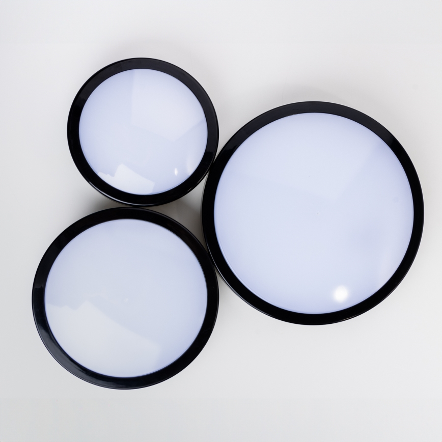 Brilagi - LED Fürdőszobai mennyezeti lámpa PERA LED/24W/230V átm. 28 cm IP65 fekete