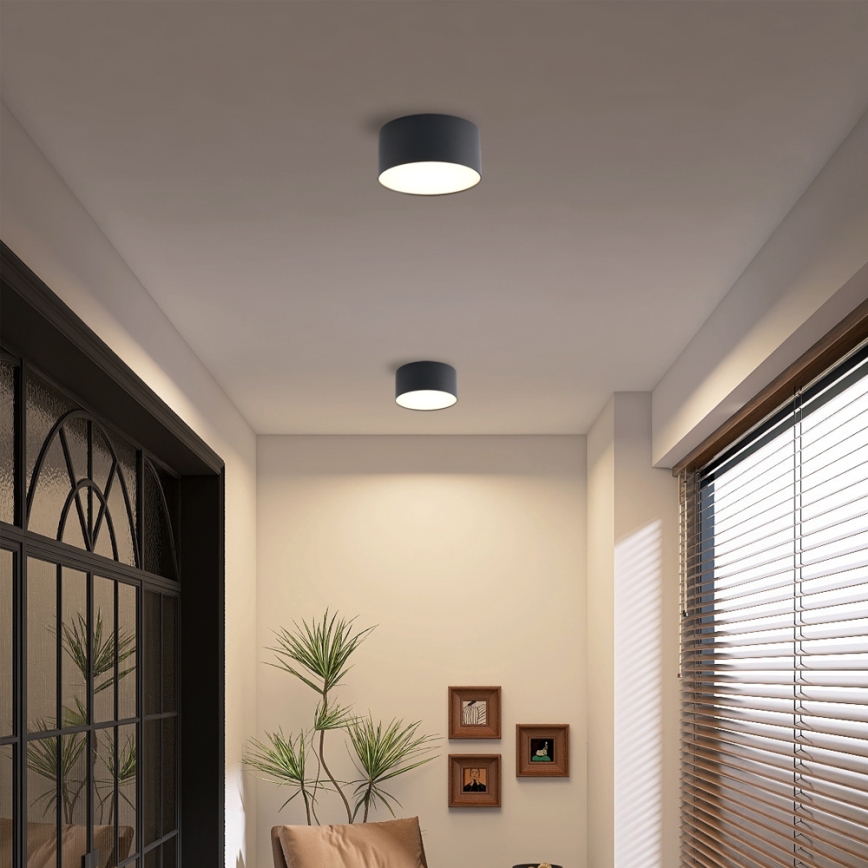 Brilagi - LED-es fürdőszobai mennyezeti lámpatest FORIS LED/14W/230V átm. 12 cm fekete IP44