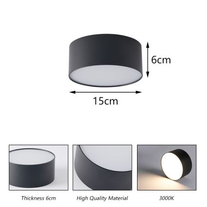 Brilagi - LED fürdőszobai mennyezeti lámpatest FORIS LED/20W/230V, Ø 15 cm, fehér, IP44