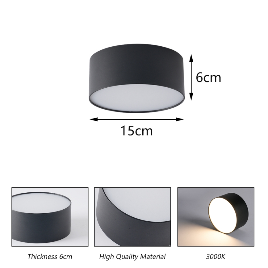 Brilagi - LED fürdőszobai mennyezeti lámpatest FORIS LED/20W/230V, Ø 15 cm, fehér, IP44