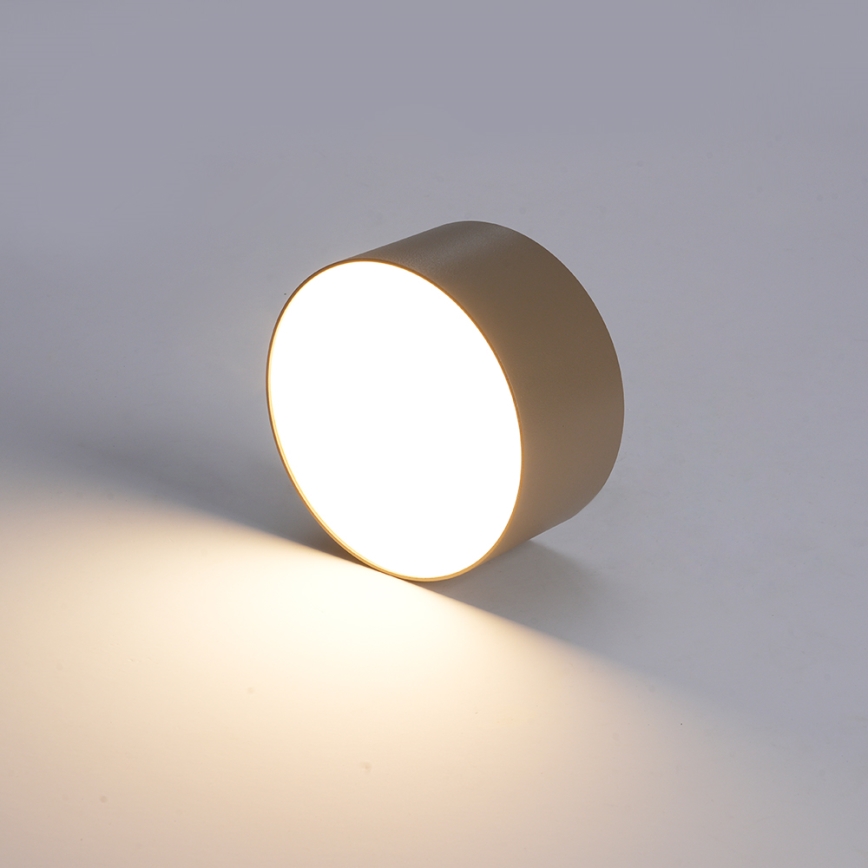 Brilagi - FORIS LED fürdőszobai mennyezeti lámpa LED/9W/230V Ø 9 cm bézs IP44 CRI 90