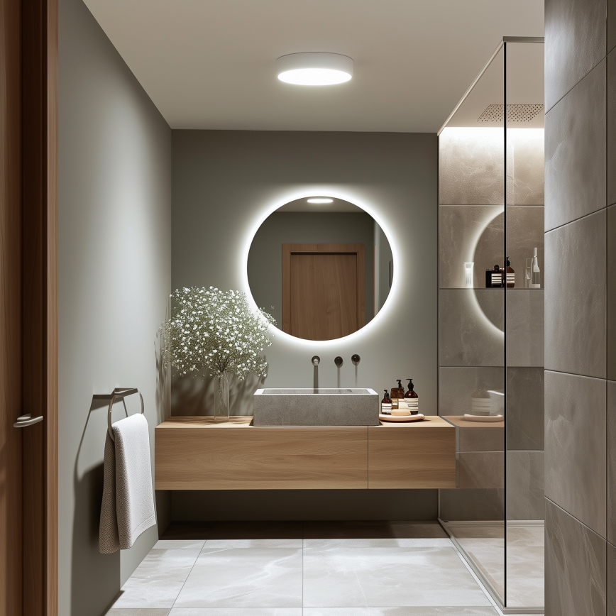 Brilagi - LED fürdőszobai mennyezeti lámpatest POOL LED/24W/230V 3000/4000/5500K átmérő 30 cm IP54 fehér
