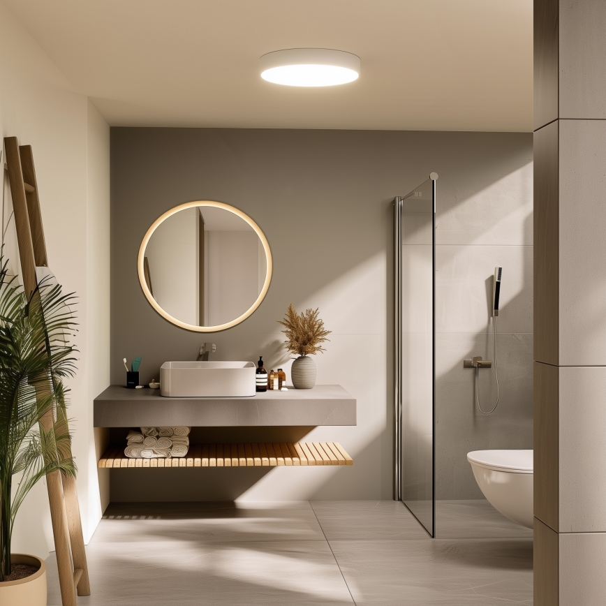 Brilagi - LED fürdőszobai mennyezeti lámpa POOL LED/36W/230V 3000/4000/5500K Ø 40 cm IP54 fehér