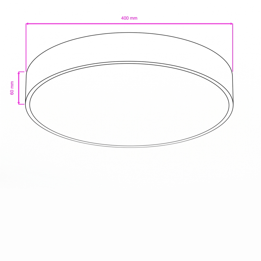 Brilagi - LED fürdőszobai mennyezeti lámpa POOL LED/36W/230V 3000/4000/5500K Ø 40 cm IP54 fehér