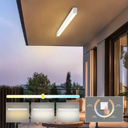 Brilagi - LED fürdőszobai mennyezeti lámpatest SLEEKLINE LED/40W/230V 3000/4500/6000K fehér IP44