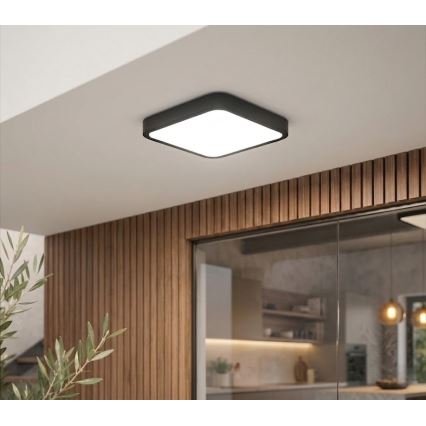 BRILAGI - LED fürdőszobai mennyezeti lámpatest ZENNA LED/18W/230V 28,5x28,5 cm IP44 fekete