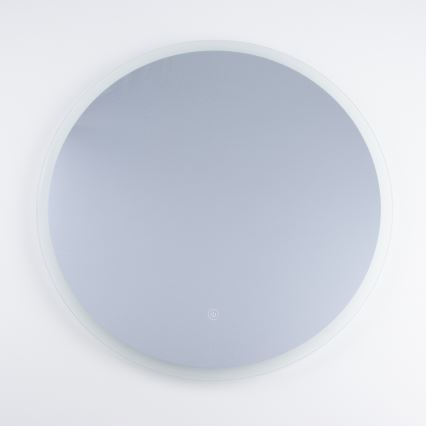 Brilagi - LED fürdőszobai tükör BERNATE LED/19W/230V, átmérő 60 cm, ezüst, IP44, CRI 90, fényerőszabályozható + CCT