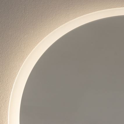 Brilagi - LED fürdőszobai tükör BERNATE LED/19W/230V, átmérő 60 cm, ezüst, IP44, CRI 90, fényerőszabályozható + CCT