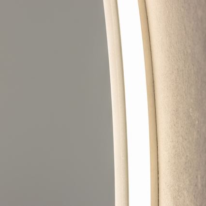 Brilagi - LED fürdőszobai tükör BERNATE LED/19W/230V, átmérő 60 cm, ezüst, IP44, CRI 90, fényerőszabályozható + CCT