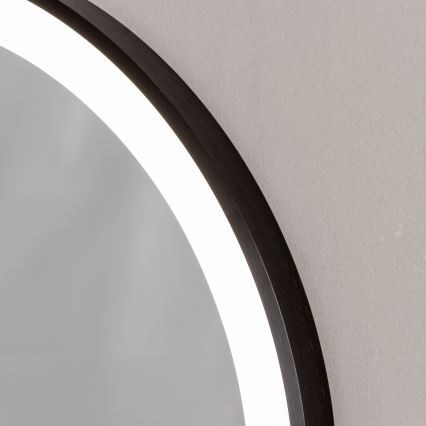 Brilagi - LED fürdőszobai tükör CANZO LED/25W/230V 50x80 cm fekete IP44 CRI 90 dimmelhető + CCT