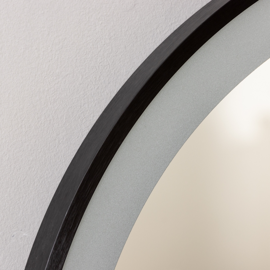 Brilagi - LED fürdőszobai tükör CANZO LED/25W/230V 50x80 cm fekete IP44 CRI 90 dimmelhető + CCT