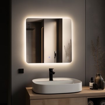 Brilagi - LED fürdőszobai tükör COMO LED/24W/230V 60x60 cm IP44 CRI 90 dimmelhető + CCT