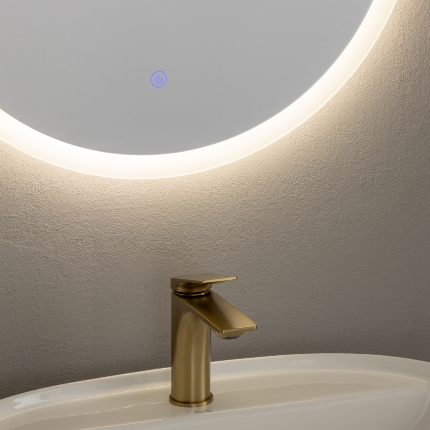 Brilagi - LED fürdőszobai tükör CUNEO LED/19W/230V átmérő 60 cm IP44 CRI 90 dimmelhető + CCT