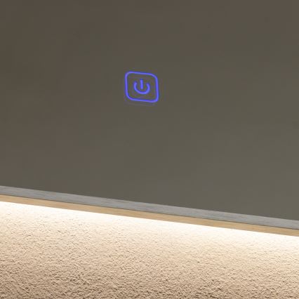 Brilagi - LED fürdőszobai tükör DESIO LED/20W/230V 40x60 cm ezüst IP44 CRI 90 fényerőszabályozható + CCT
