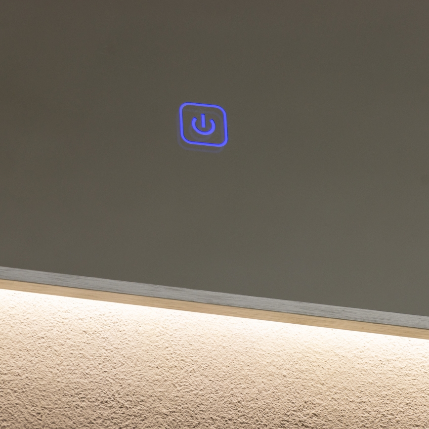 Brilagi - LED fürdőszobai tükör DESIO LED/30W/230V 60x90 cm ezüstszínű IP44 CRI 90 dimmelhető + CCT