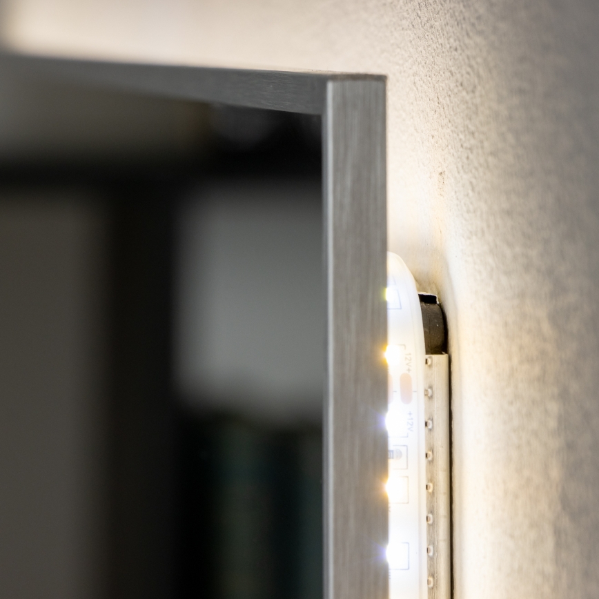 Brilagi - LED fürdőszobai tükör DESIO LED/30W/230V 60x90 cm ezüstszínű IP44 CRI 90 dimmelhető + CCT