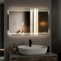 Brilagi - LED fürdőszobai tükör MELZO LED/30W/230V 60x90 cm IP44 CRI 90 fényerőszabályozható + CCT