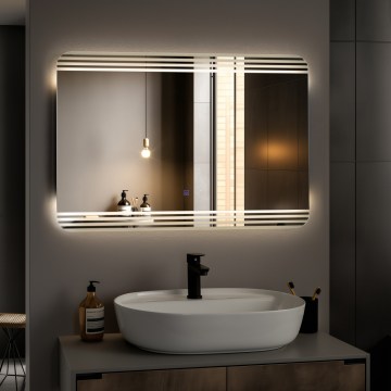 Brilagi - LED fürdőszobai tükör MELZO LED/30W/230V 60x90 cm IP44 CRI 90 fényerőszabályozható + CCT