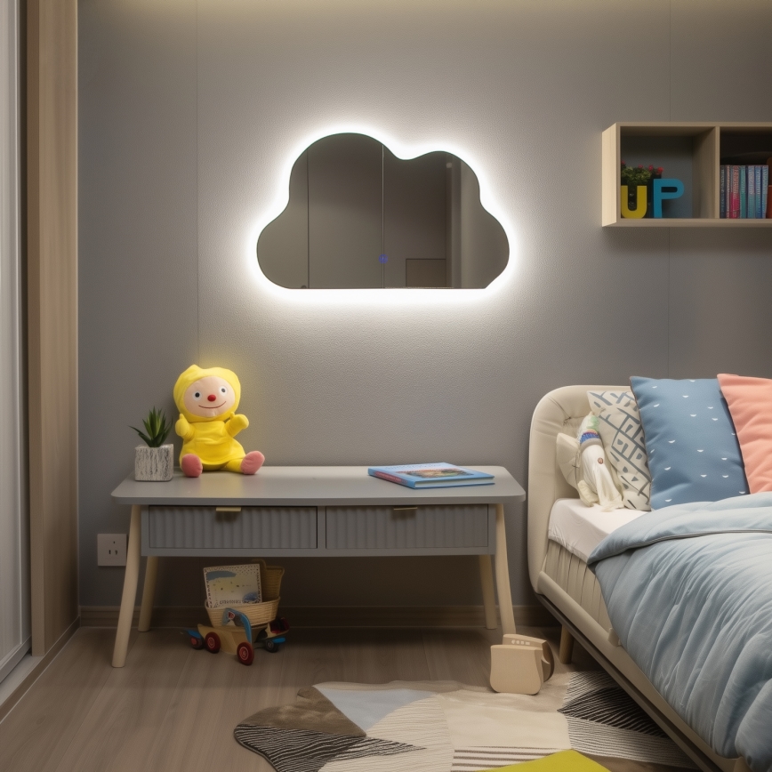 Brilagi - LED fürdőszobai tükör NUVOLA LED/19W/230V 37x60 cm IP44 CRI 90 dimmelhető + CCT