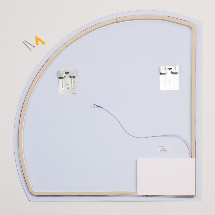 Brilagi - LED-es fürdőszobai tükör QUARTIERE LED/25W/230V 70x75 cm IP44 CRI 90 fényerőszabályozható + CCT