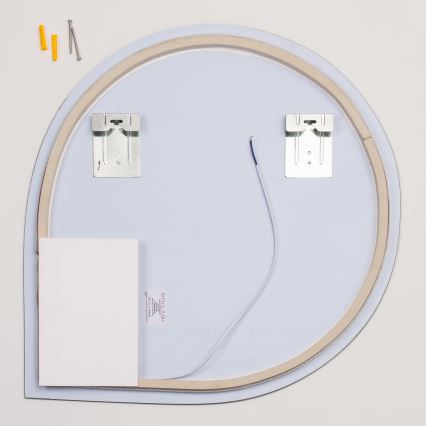 Brilagi - LED fürdőszobai tükör RICADI LED/19W/230V 60x60 cm IP44 CRI 90 dimmelhető + CCT