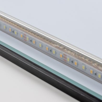 Brilagi - LED fürdőszobai tükör SUELLO LED/20W/230V 40x60 cm fekete IP44 CRI 90 dimmelhető + CCT