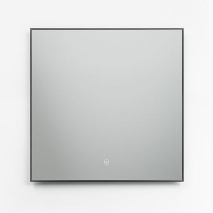 Brilagi - SUELLO LED fürdőszobai tükör LED/24W/230V 60x60 cm fekete IP44 CRI 90 dimmelhető + CCT