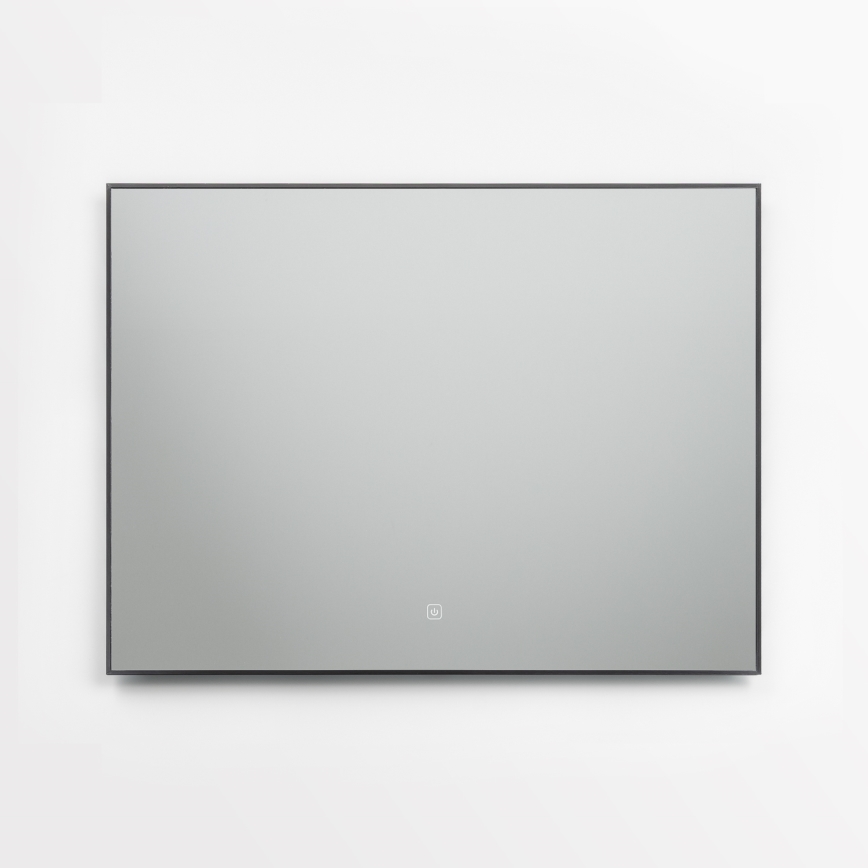 Brilagi - LED fürdőszobai tükör SUELLO LED/28W/230V 60x80 cm fekete IP44 CRI 90 fényerőszabályozható + CCT