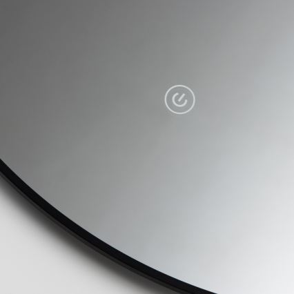 Brilagi - LED fürdőszobai tükör VENA BLACK LED/19W/230V Ø 60 cm IP44 CRI 90 dimmelhető + CCT (állítható színhőmérséklet)