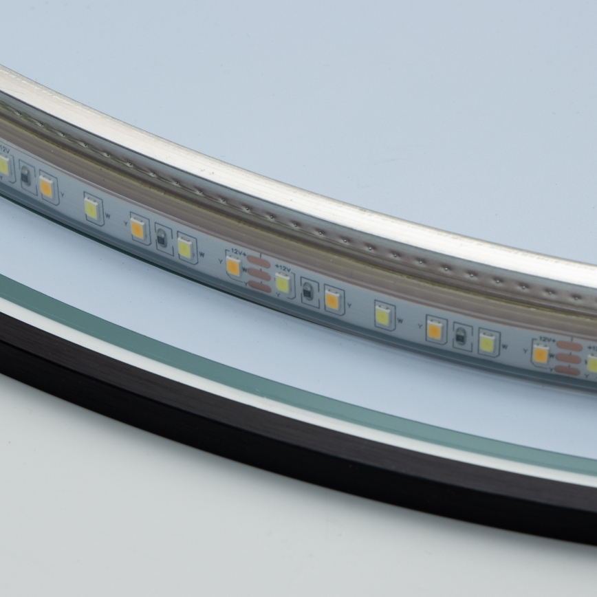 Brilagi - LED fürdőszobai tükör VENA BLACK LED/19W/230V Ø 60 cm IP44 CRI 90 dimmelhető + CCT (állítható színhőmérséklet)