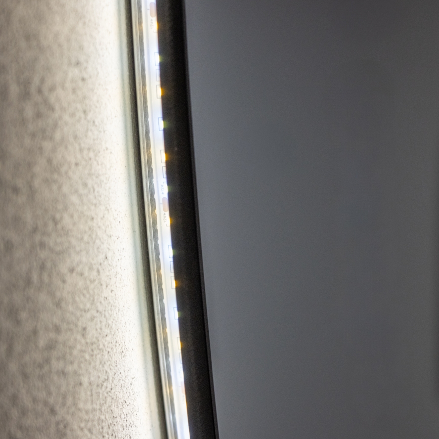 Brilagi - VENA BLACK LED fürdőszobai tükör LED/32W/230V Ø 100 cm IP44 CRI 90 fényerőszabályozható + CCT
