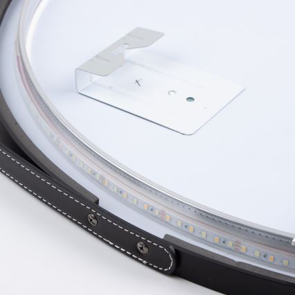 Brilagi - LED fürdőszobai tükör VERESE LED/19W/230V Ø 60 cm fekete IP44 CRI 90 dimmelhető + CCT