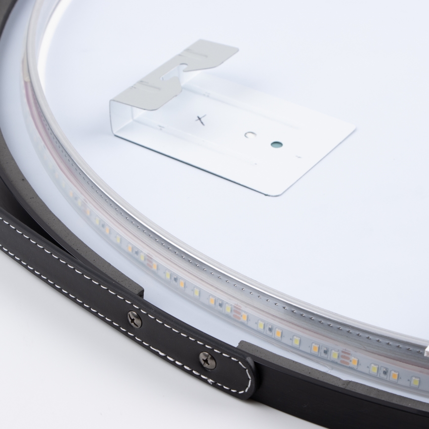 Brilagi - LED fürdőszobai tükör VERESE LED/19W/230V Ø 60 cm fekete IP44 CRI 90 dimmelhető + CCT