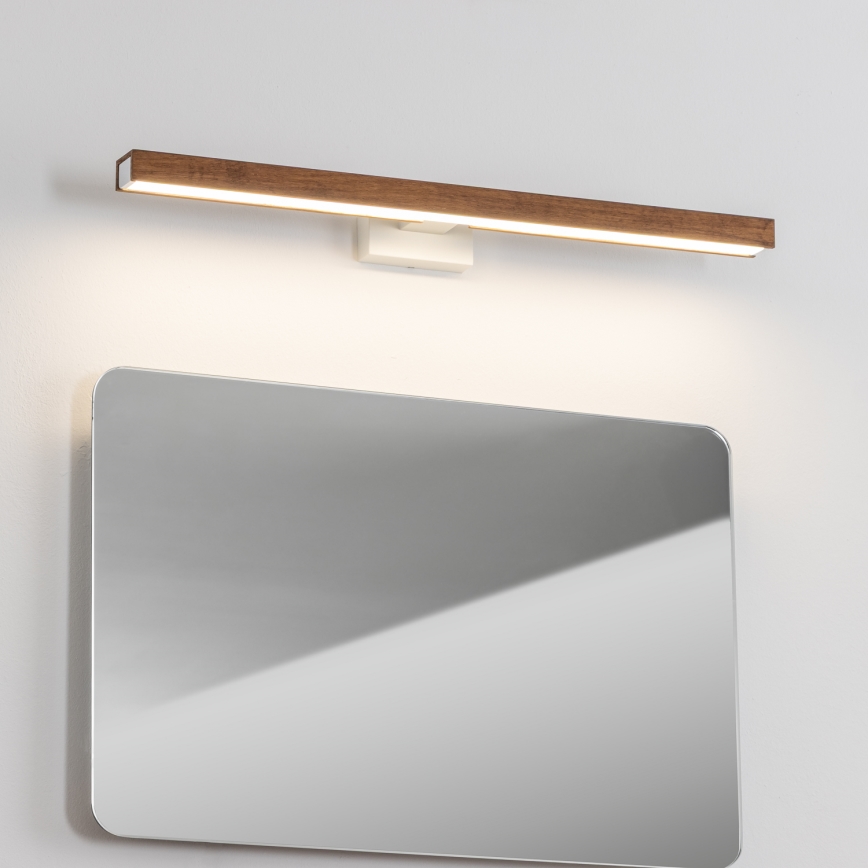Brilagi - LED Fürdőszobai tükörmegvilágítás WOODY MIRROR LED/12W/230V 60 cm IP44 tölgy cseresznye/fehér