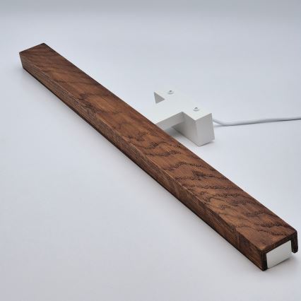 Brilagi - LED Fürdőszobai tükörmegvilágítás WOODY MIRROR LED/12W/230V 60 cm IP44 tölgy cseresznye/fehér