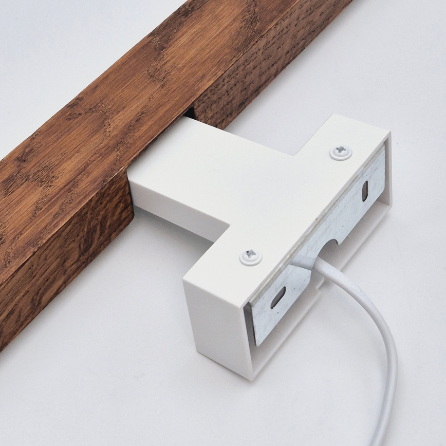 Brilagi - LED Fürdőszobai tükörmegvilágítás WOODY MIRROR LED/12W/230V 60 cm IP44 tölgy cseresznye/fehér