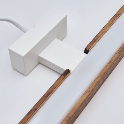 Brilagi - LED Fürdőszobai tükörmegvilágítás WOODY MIRROR LED/12W/230V 60 cm IP44 tölgy cseresznye/fehér