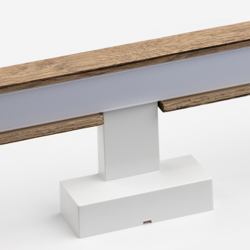 Brilagi - LED Fürdőszobai tükörmegvilágítás WOODY MIRROR LED/12W/230V 60 cm IP44 tölgy dió/fehér